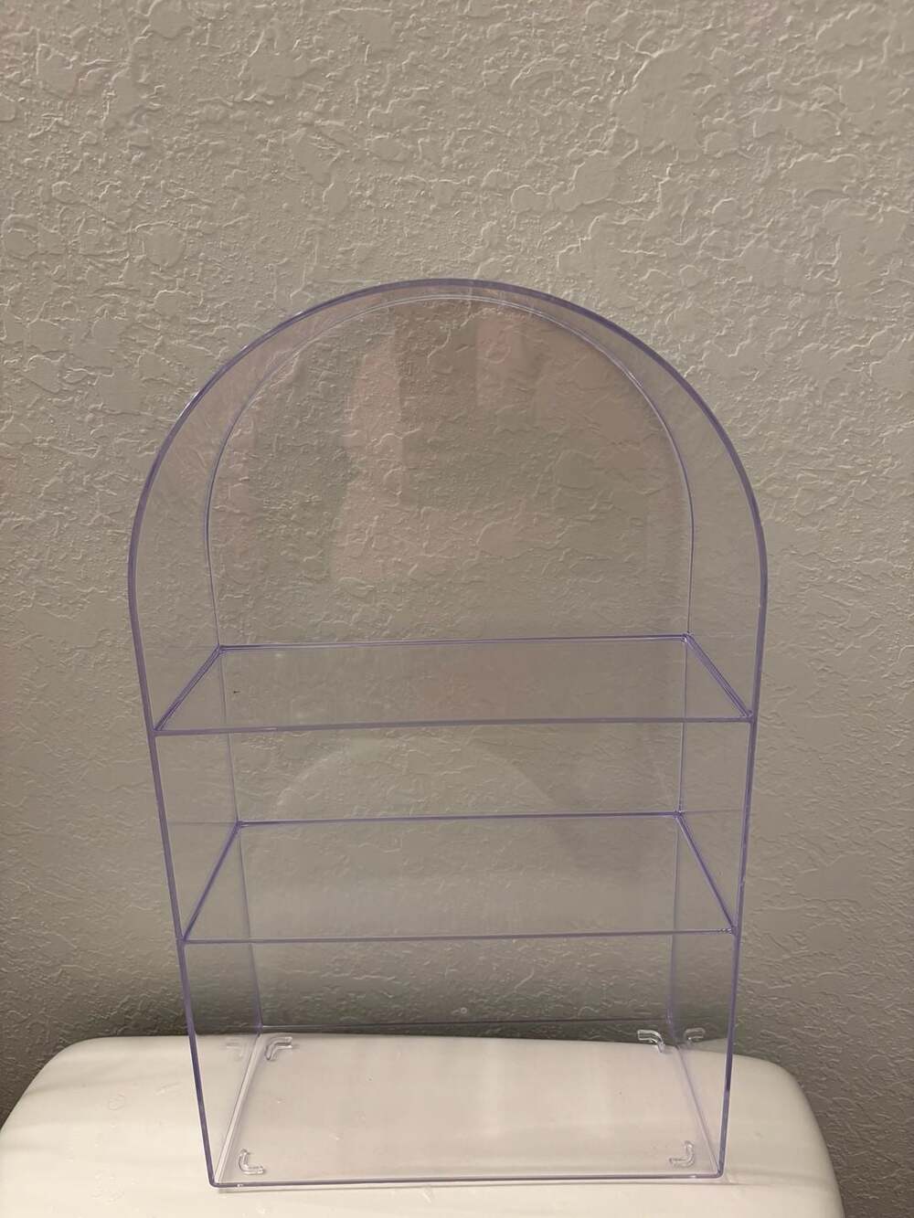 Clear Acrylic Arched Top 3-Tier Display Shelf Organizer - Picture 2 of 4